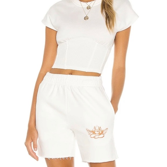 Boys Lie White Sweatshorts - Picture 2 of 3